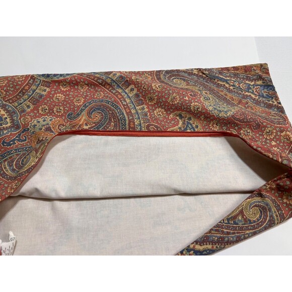Pottery Barn Gayle Paisley Red Fall Pillow Cover Lumbar Persian  16" X 26" - Picture 5 of 8